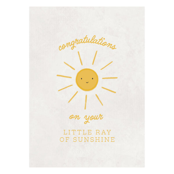kaisercraft Greeting Card - Bubbles - Ray of Sunshine