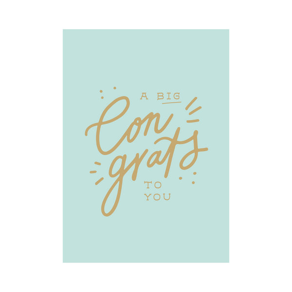 kaisercraft Greeting Card Congrats - Big Congrats