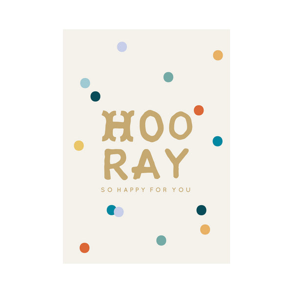 kaisercraft Greeting Card Congrats - Hooray Confetti