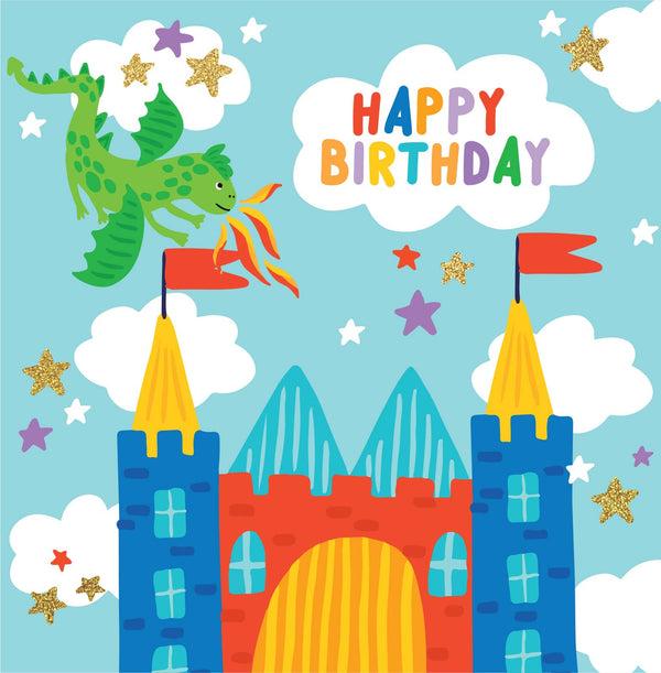 kaisercraft Greeting Card Enchanted - Dragon Castle