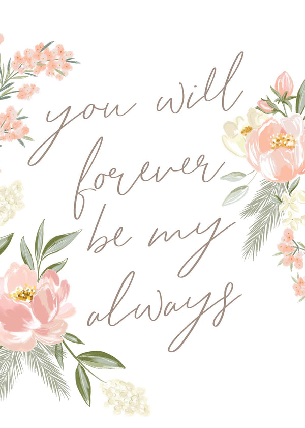 kaisercraft Greeting Card Evergreen - Always