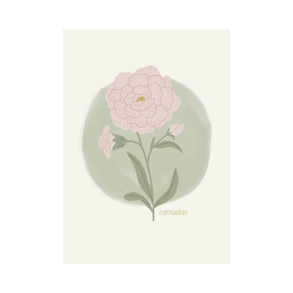 kaisercraft Greeting Card Flower - Carnation