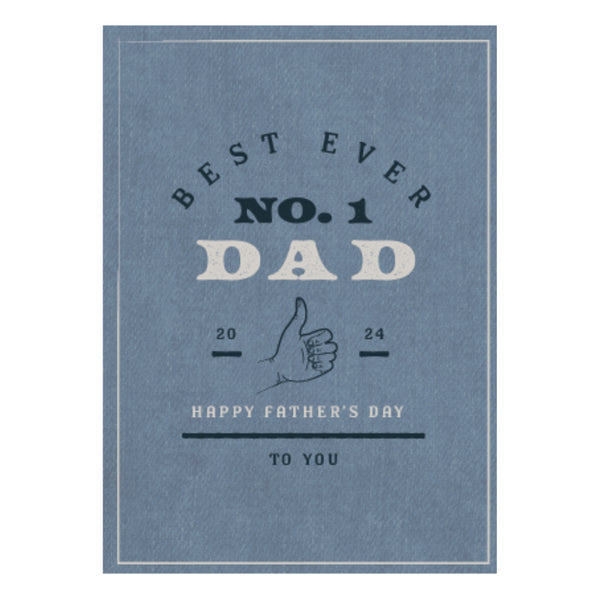 kaisercraft Greeting Card - FOR HIM - Best Ever