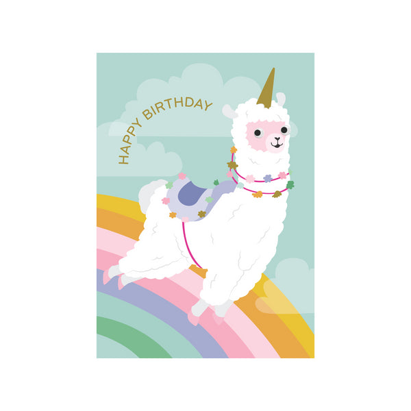 kaisercraft Greeting Card Googly Friends - Llama