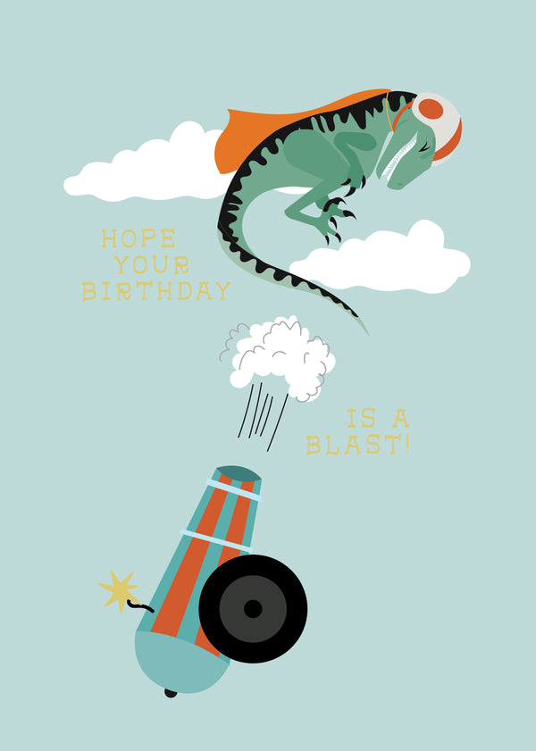 kaisercraft Greeting Card Kids - Dino Blast