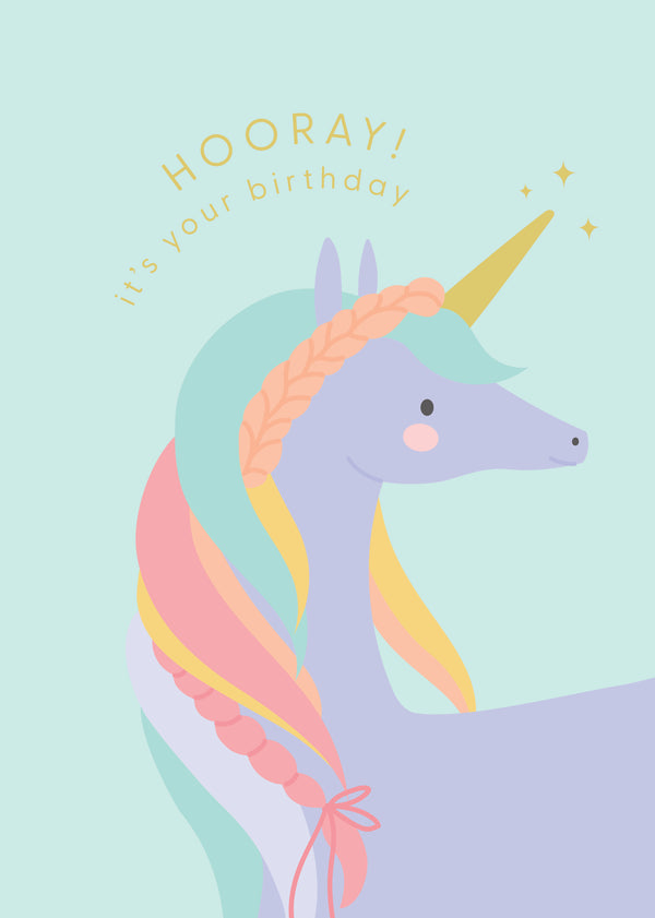 kaisercraft Greeting Card Kids - Pretty Unicorn