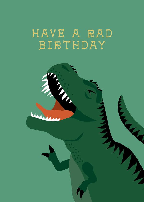 kaisercraft Greeting Card Kids - Rad T-Rex
