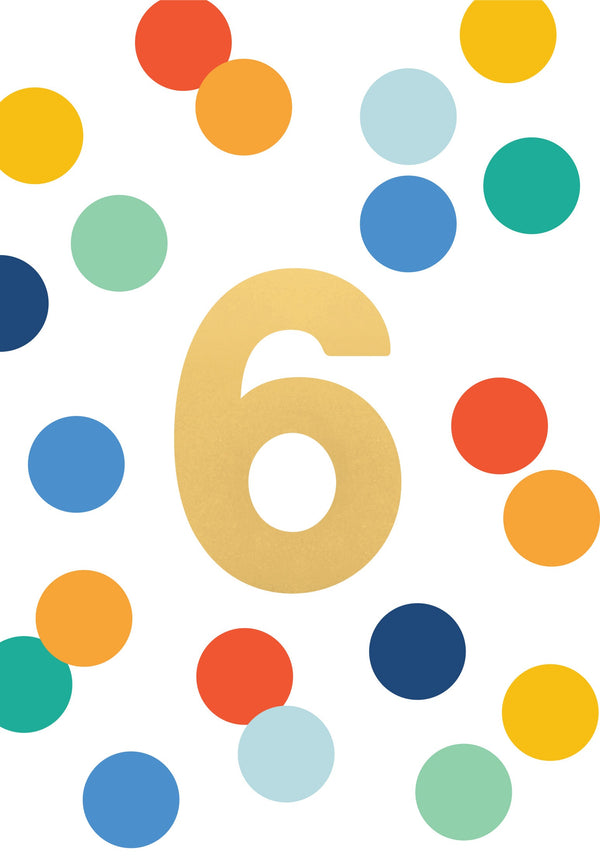 kaisercraft Greeting Card Party Time - Spotty Six