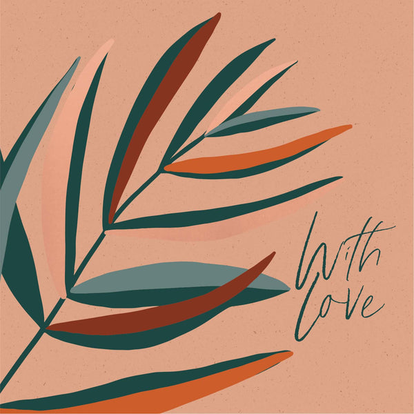 kaisercraft Greeting Card Rust - With Love