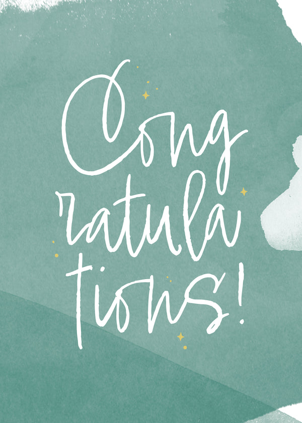 kaisercraft Greeting Card Sorbet - Congratulations