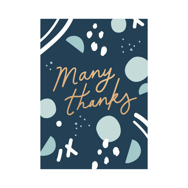 kaisercraft Greeting Card THANK YOU - MANY THANKS