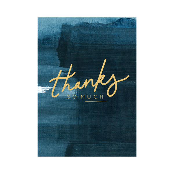 kaisercraft Greeting Card THANK YOU - NAVY THANKS