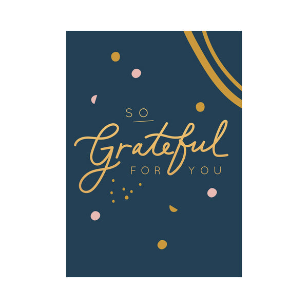 kaisercraft Greeting Card THANK YOU - SO GRATEFUL