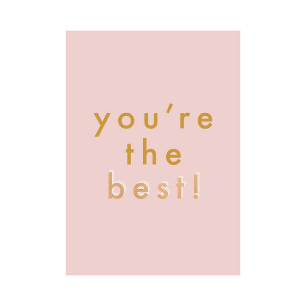 kaisercraft Greeting Card THANK YOU - THE BEST