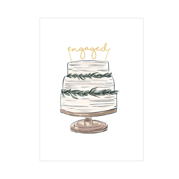 kaisercraft Greeting Card WEDDING - ENGAGED CAKE