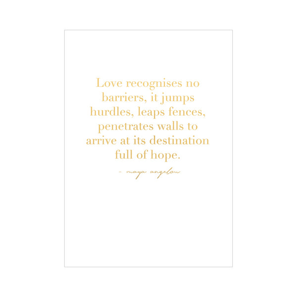 kaisercraft Greeting Card WEDDING - LOVE QUOTE