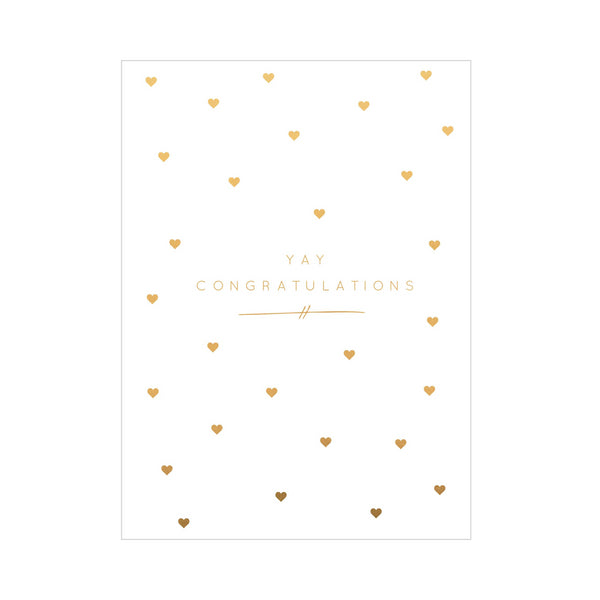 kaisercraft Greeting Card WEDDING - YAY CONGRATS