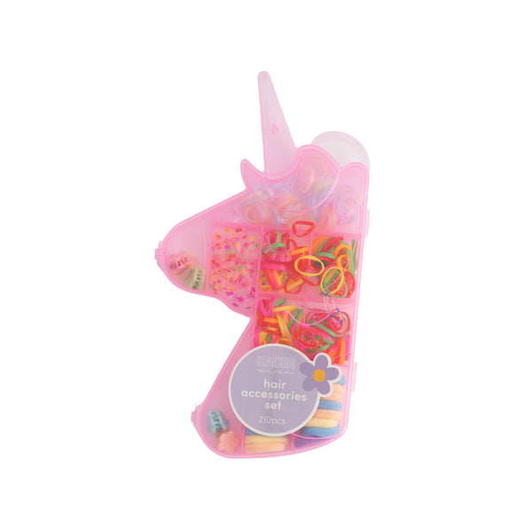 kaisercraft Hair Accessories Set - 210Pk Unicorn