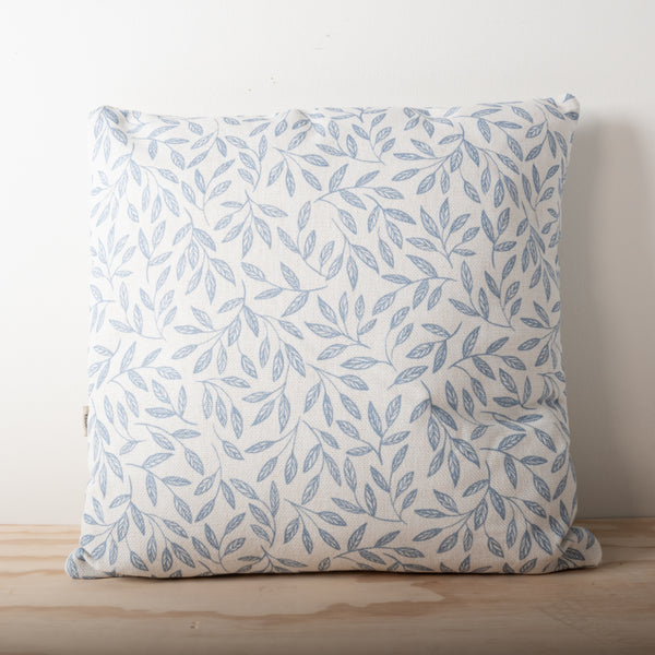 kaisercraft K&Co Printed Cushion - Blue Vine Leaves