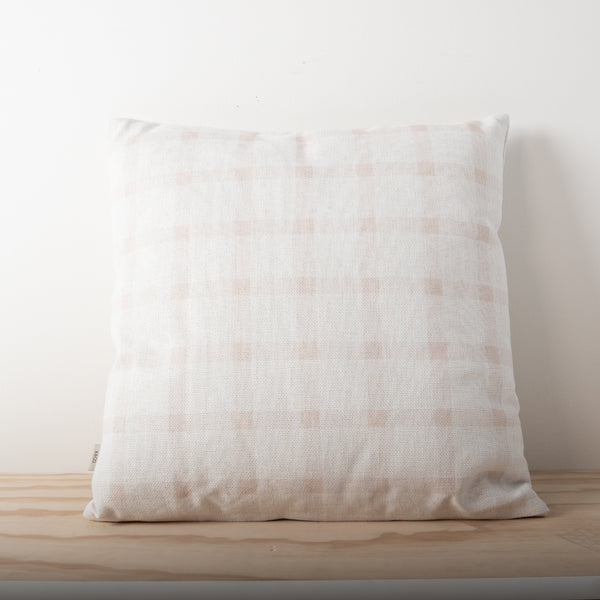 kaisercraft K&Co Printed Cushion - Cream Check
