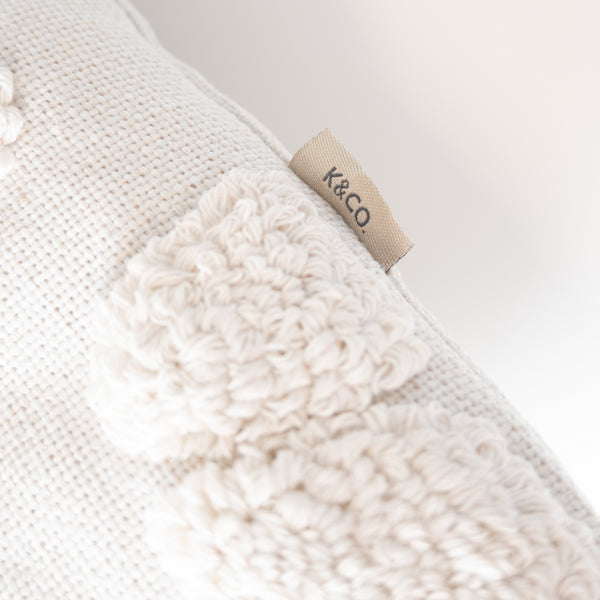 Kaisercraft K&Co Texture Cushion - Cream Flora