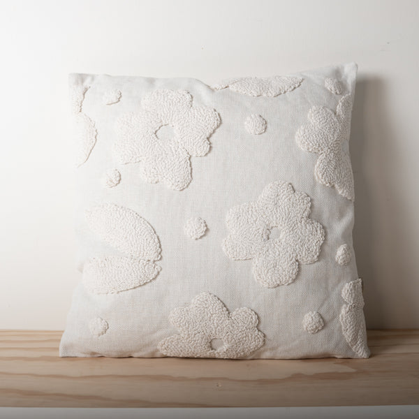 kaisercraft K&Co Texture Cushion - Cream Flora
