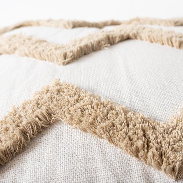 Kaisercraft K&Co Texture Cushion - Natural Chevron