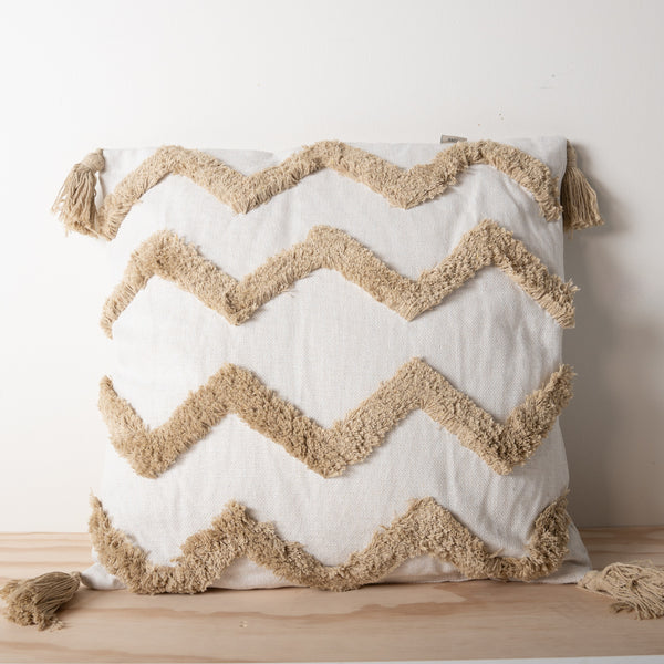 kaisercraft K&Co Texture Cushion - Natural Chevron
