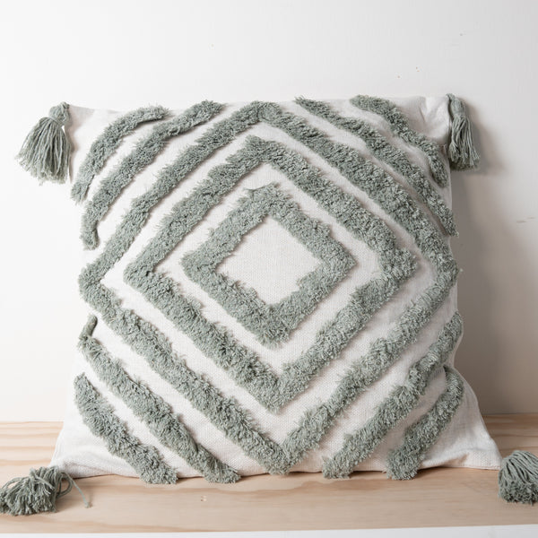kaisercraft K&Co Texture Cushion - Sage Diamond