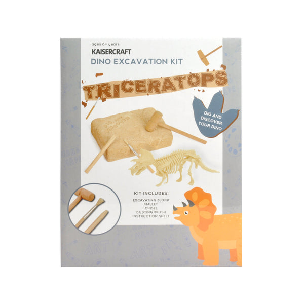 kaisercraft K Kids Dino Excavation Kit - TRICERATOPS
