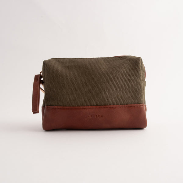 Kaisercraft Kaiser Canvas Make-up Bag - KHAKI