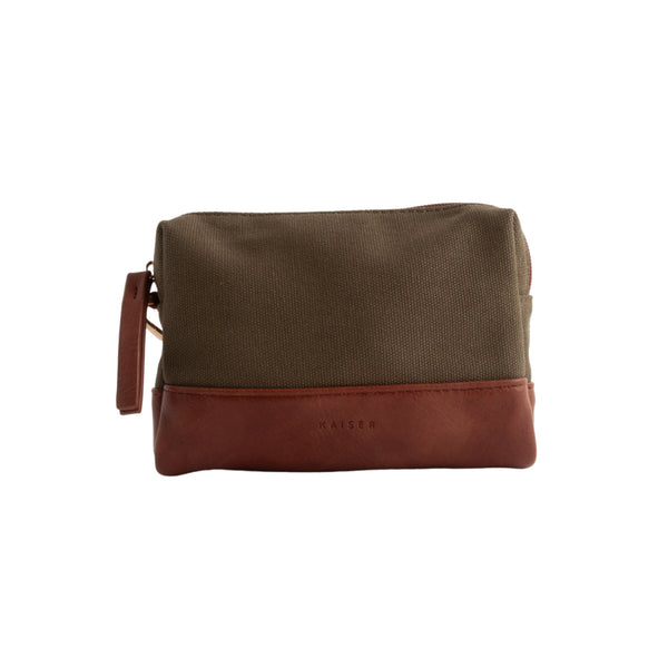 kaisercraft Kaiser Canvas Make-up Bag - KHAKI