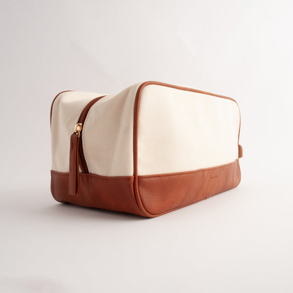 Kaisercraft Kaiser Canvas Toiletry Bag - CREAM