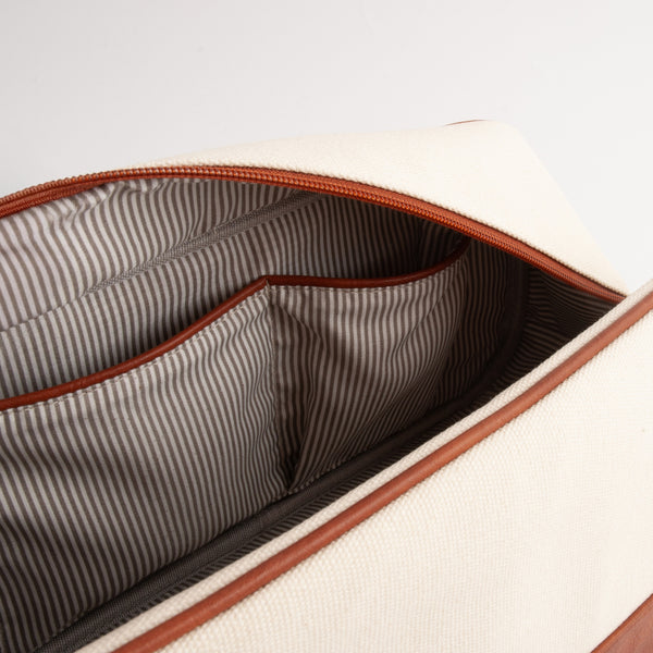 Kaisercraft Kaiser Canvas Toiletry Bag - CREAM