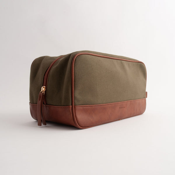Kaisercraft Kaiser Canvas Toiletry Bag - KHAKI