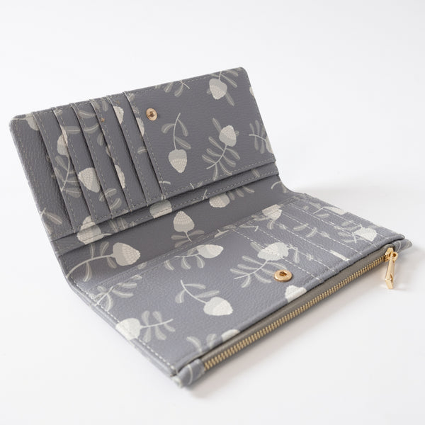 Kaisercraft Kaiser Faux Leather Purse - Grey Waratah