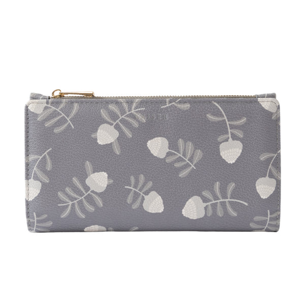 kaisercraft Kaiser Faux Leather Purse - Grey Waratah