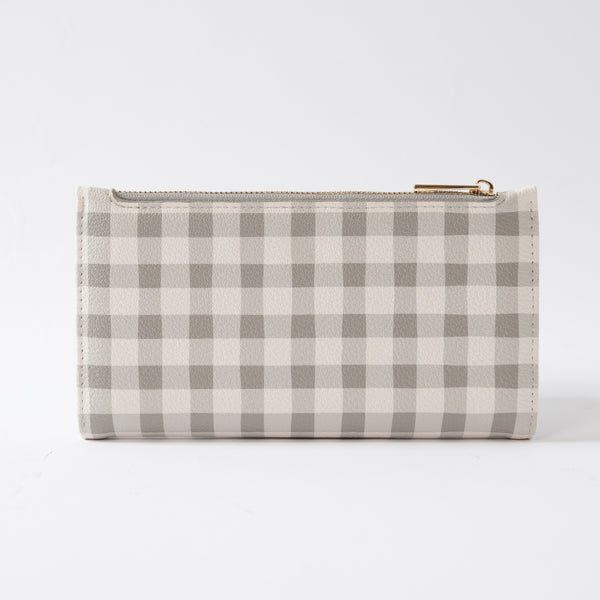 Kaisercraft Kaiser Faux Leather Purse - Sage Gingham