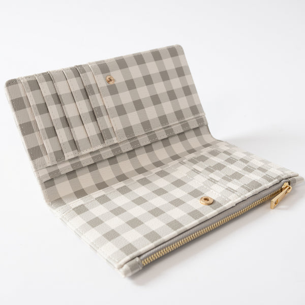 Kaisercraft Kaiser Faux Leather Purse - Sage Gingham