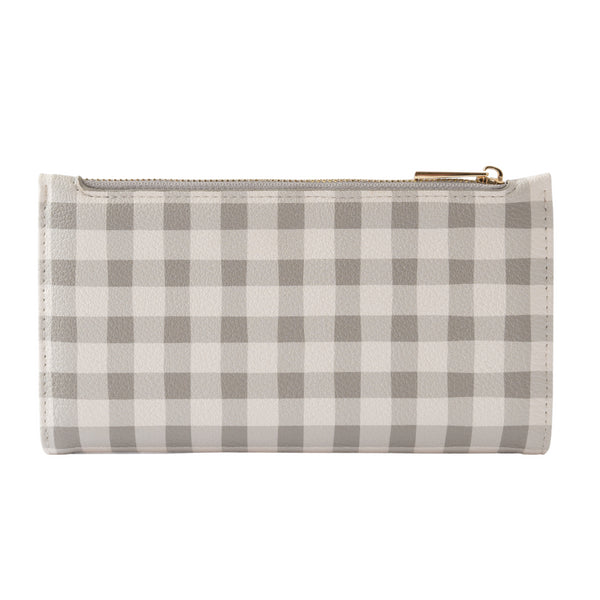 kaisercraft Kaiser Faux Leather Purse - Sage Gingham