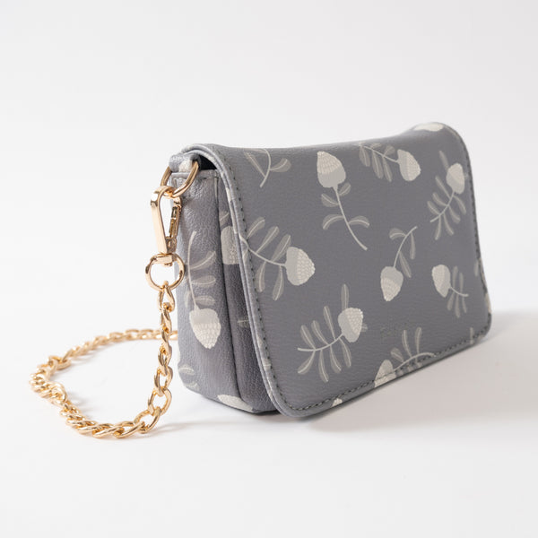 Kaisercraft Kaiser Mini Side Bag - Grey Waratah