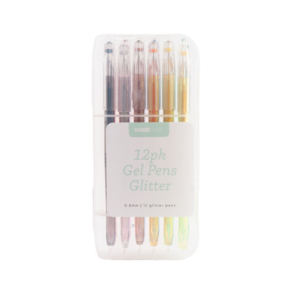 kaisercraft Kaisercolour Glitter Gel Pens 12pk