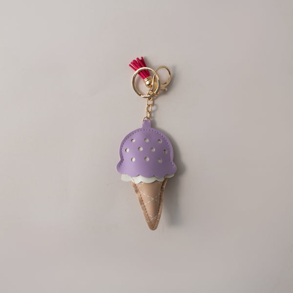 kaisercraft Keychain Faux Leather Ice Cream - PURPLE