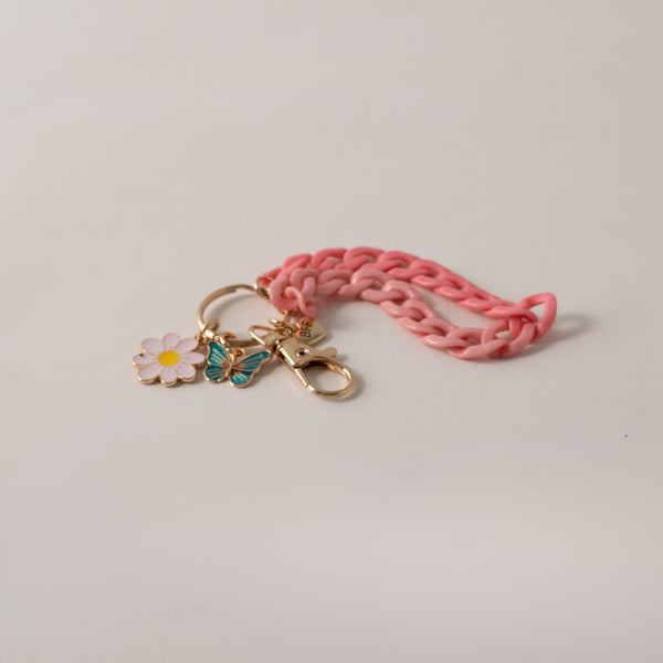 Kaisercraft Keychain Flower With Chain - PINK