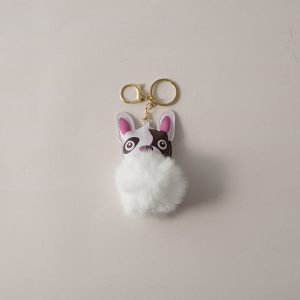kaisercraft Keychain Pom Pom Buddy - DOG WHITE