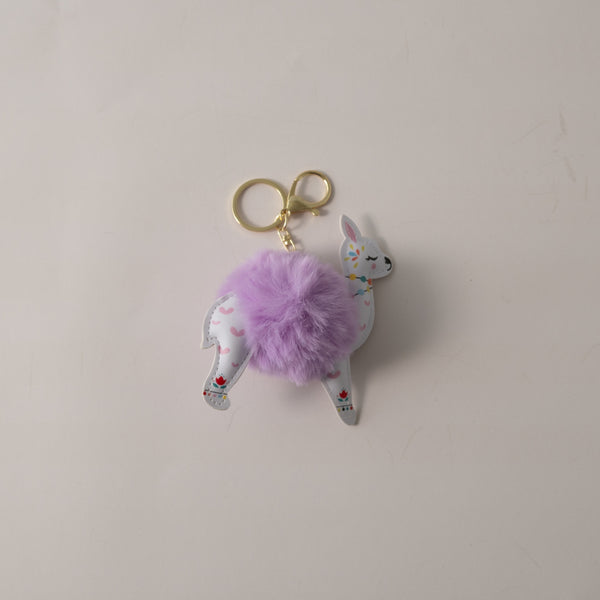 kaisercraft Keychain Pom Pom Buddy - LLAMA PURPLE