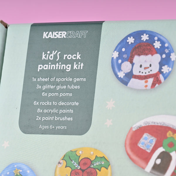 Kaisercraft Kid's Christmas Rock Painting Kit
