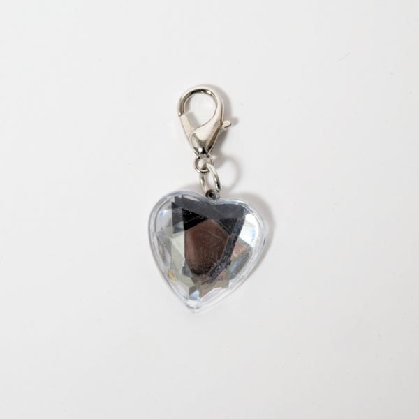 Kaisercraft Kids Mini Charm - Silver Diamond Heart