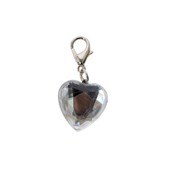 kaisercraft Kids Mini Charm - Silver Diamond Heart