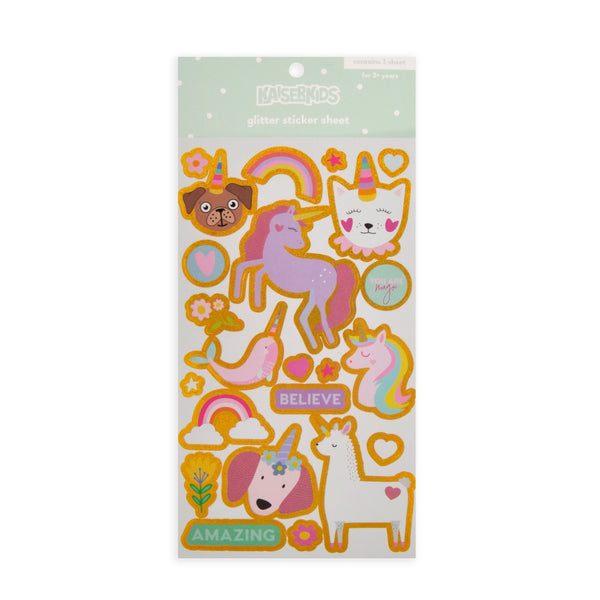 kaisercraft Kids Sticker Sheet Glitter - MAGICAL